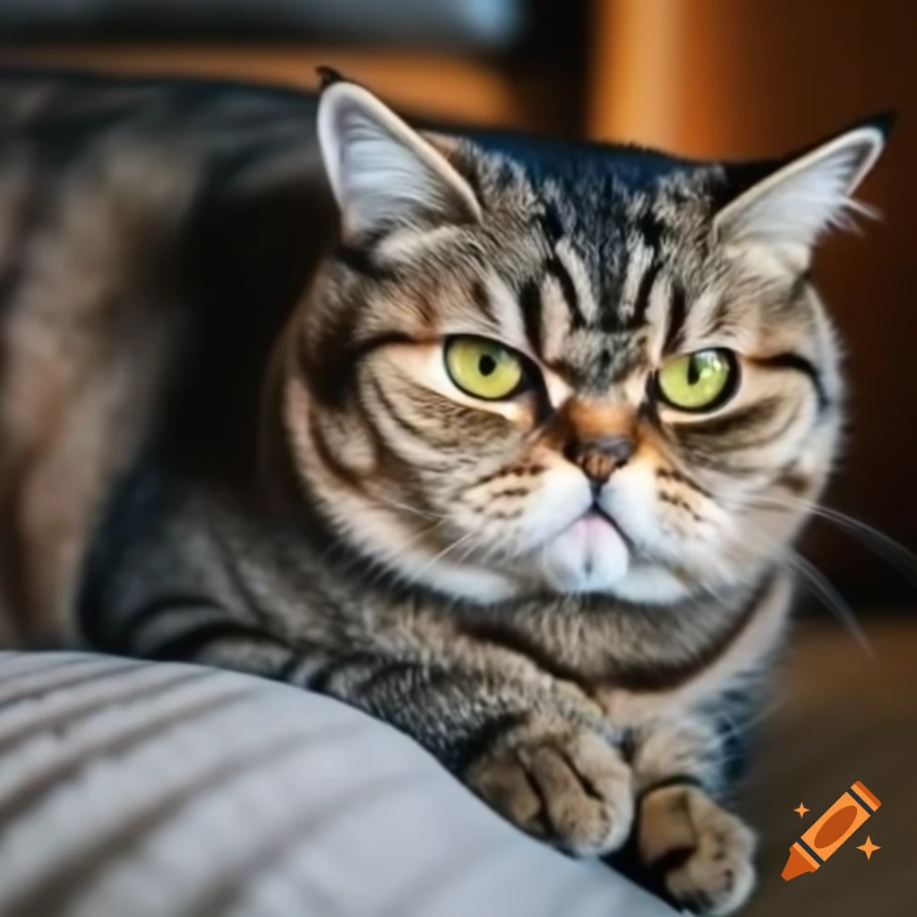 Fat cat showing discontent