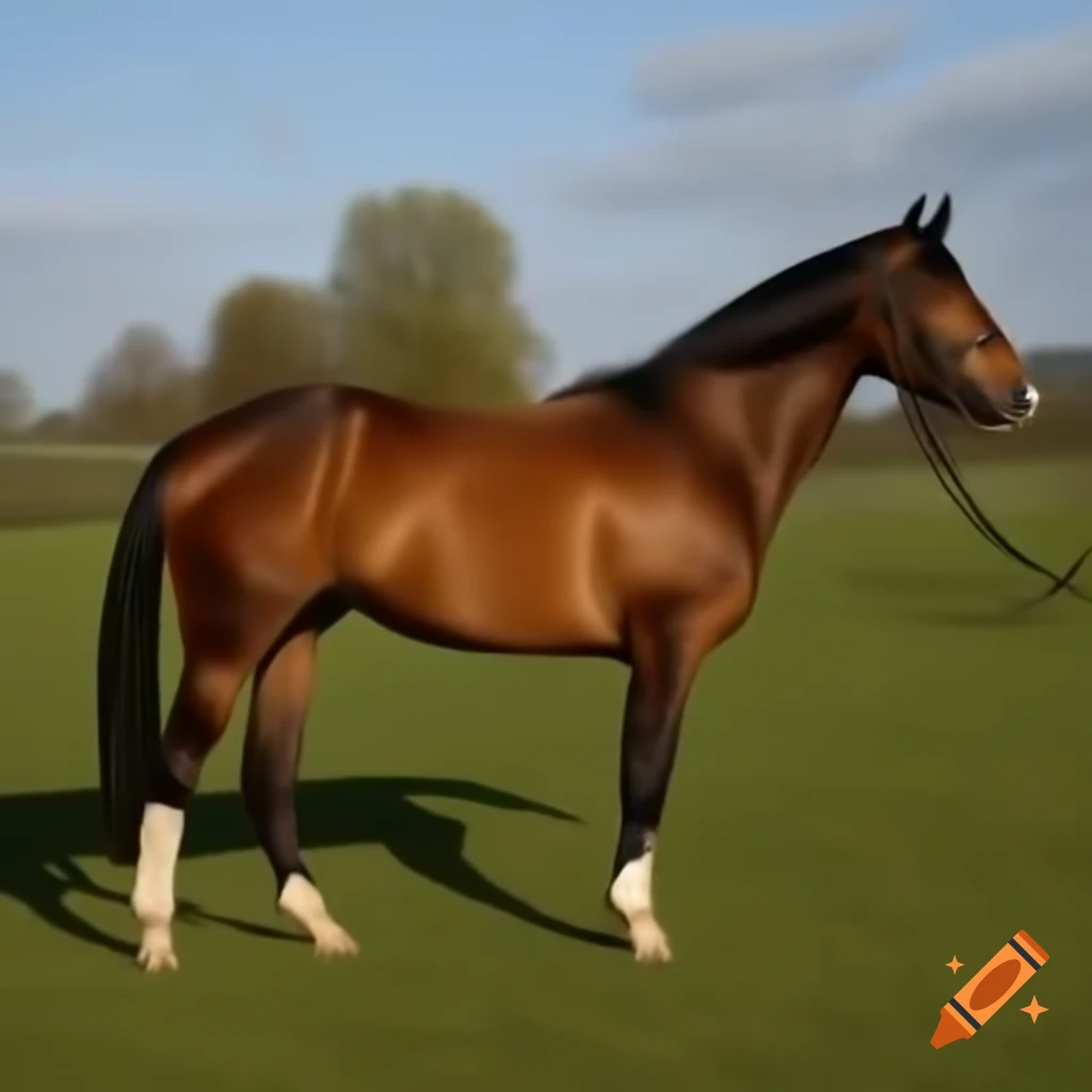 Horse trainer working with horse