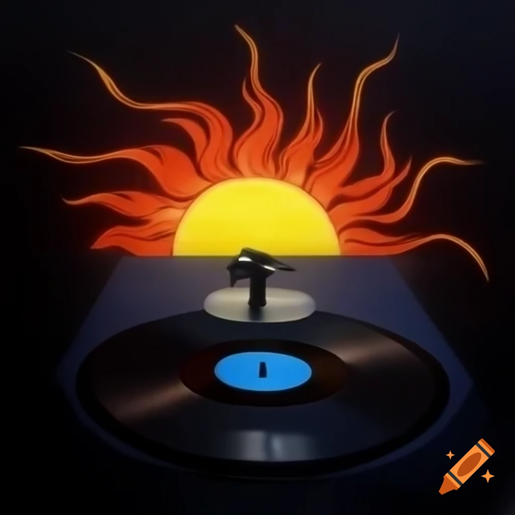 David Bowie starman hip hop album cover with vibrant sun and spirit flying