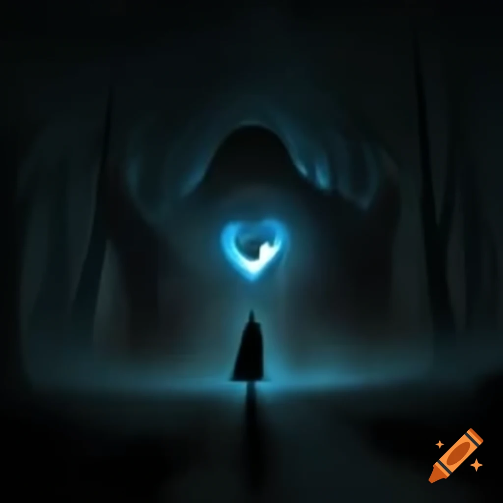 Poetic exploration of a journey through darkness guided by heart