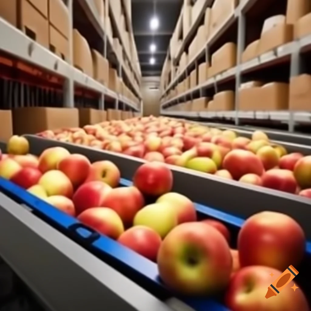 Automated storage and retrieval system for apples