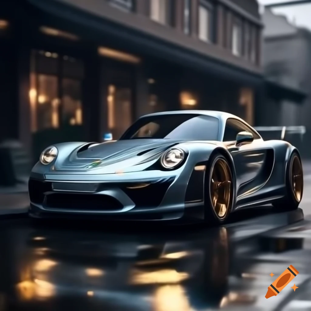 AI-generated Porsche model