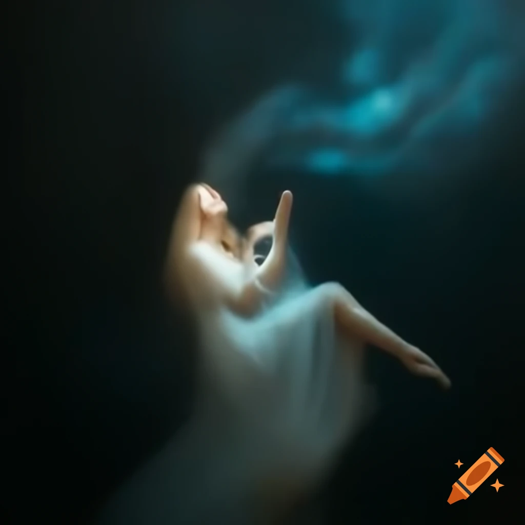 Emotional depiction of longing for someone in heaven