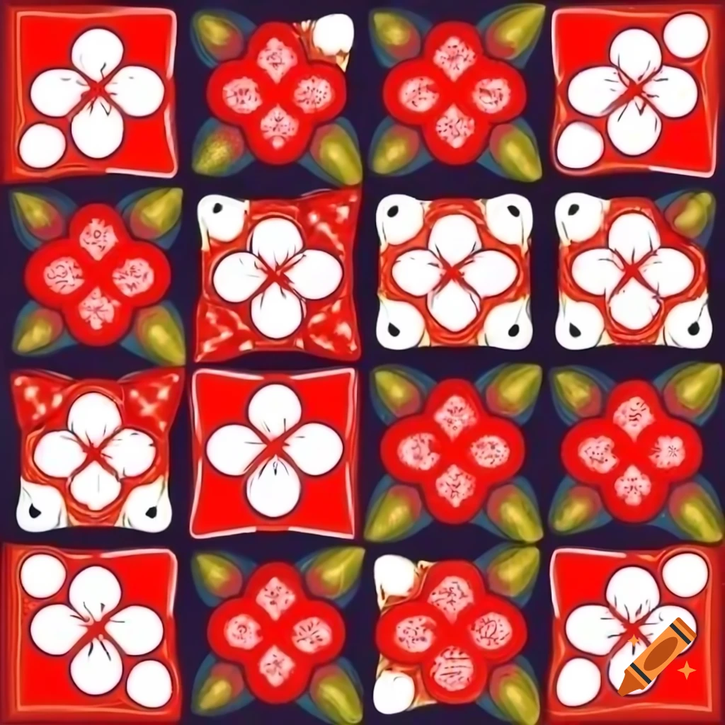Japanese scale motifs design