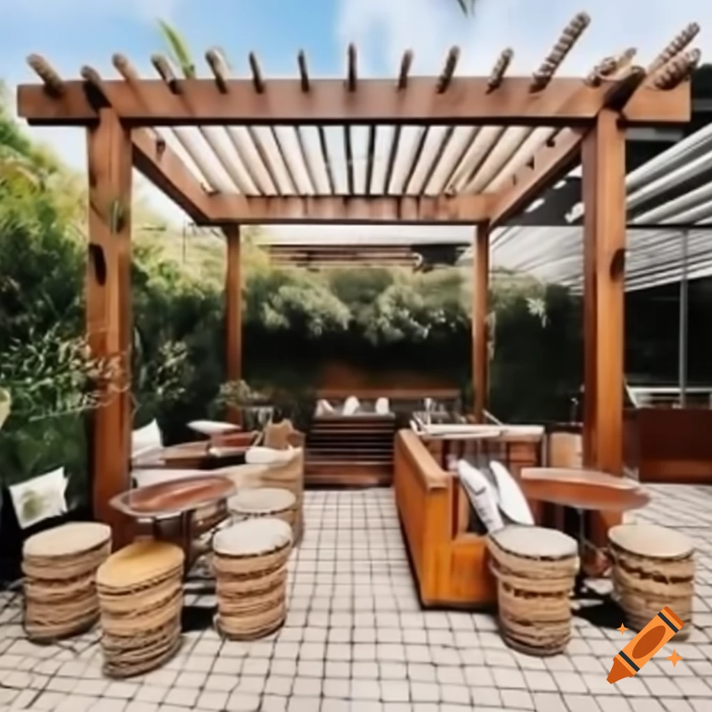 Driving Range With Bamboo Lounge And Bar Overlooking Sunset On Craiyon driving-range-with-bamboo-lounge-and-bar-overlooking-sunset-on-craiyon