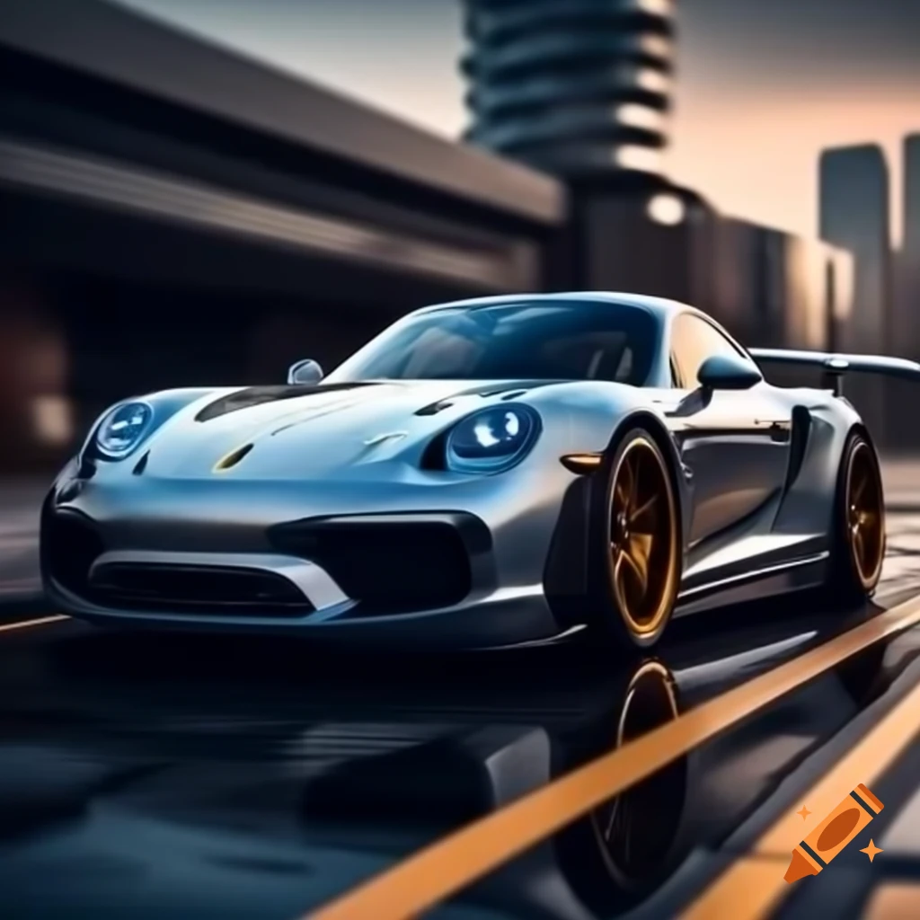 AI-generated Porsche model