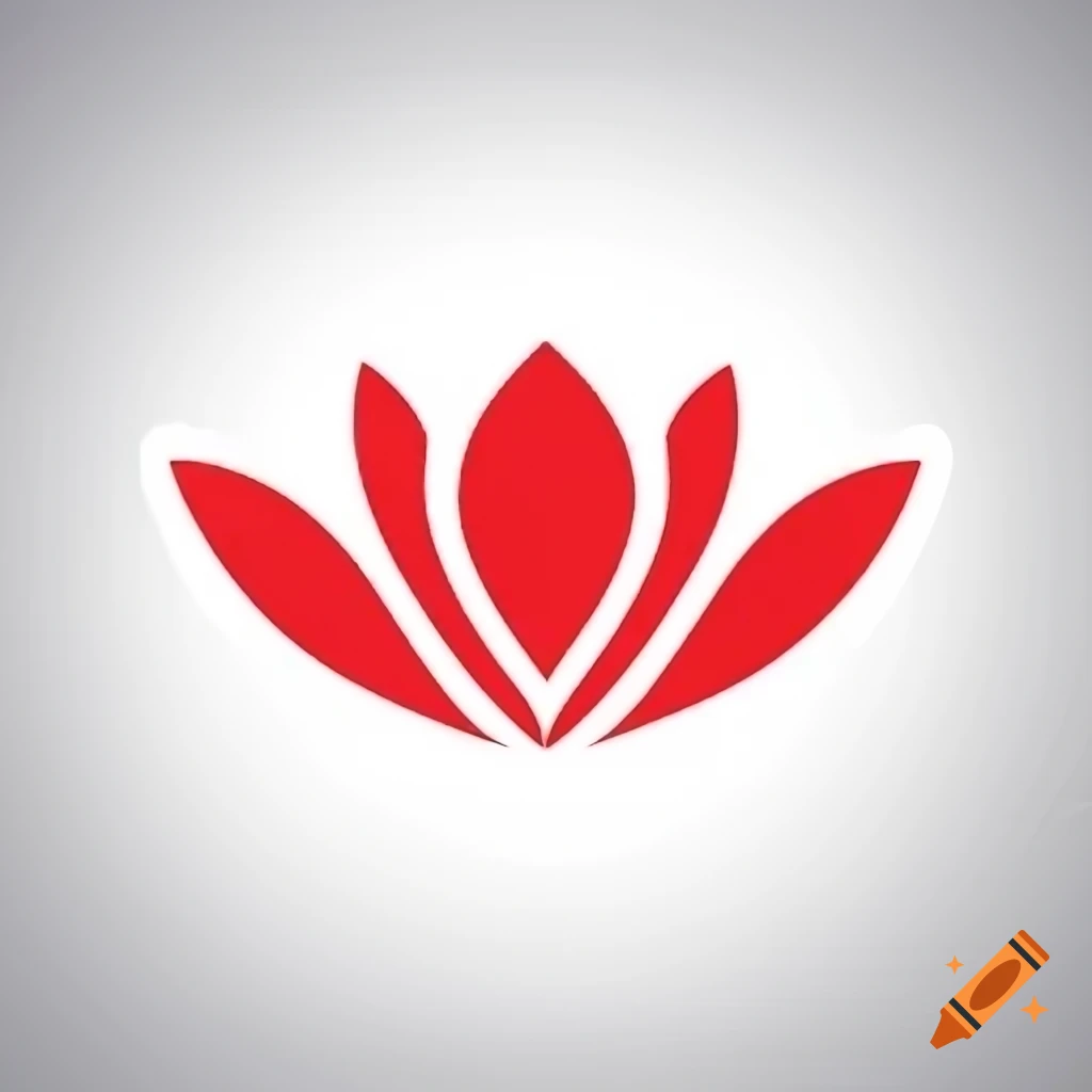 Red lotus logo design