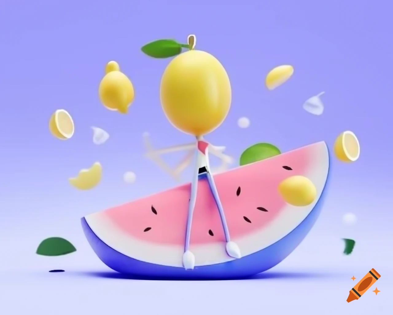 Vibrant image with playful aesthetic in bright pastel tones for digital marketing