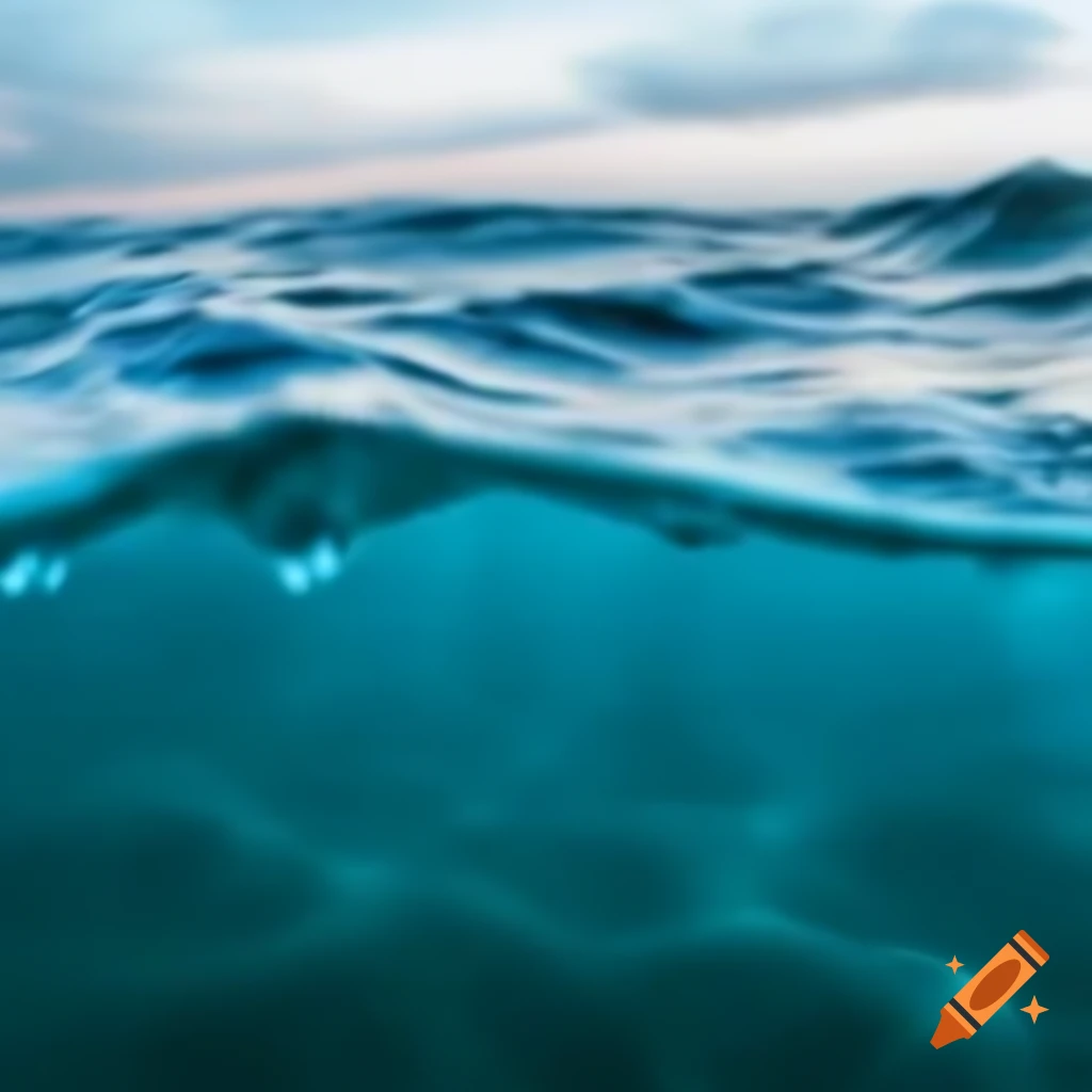 Section of the ocean revealing calm waters