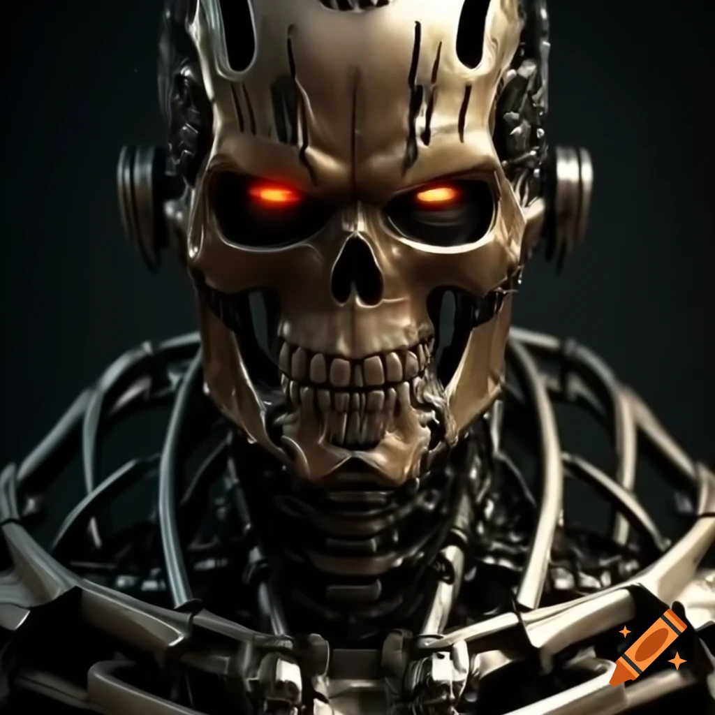 MC Escher inspired terminator endoskeleton design