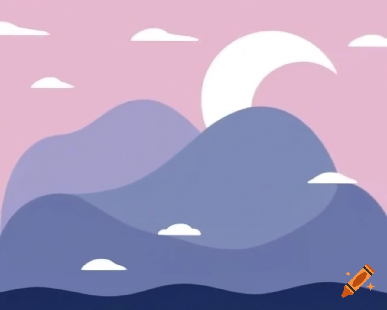 Surreal minimalist illustration with abstract elements