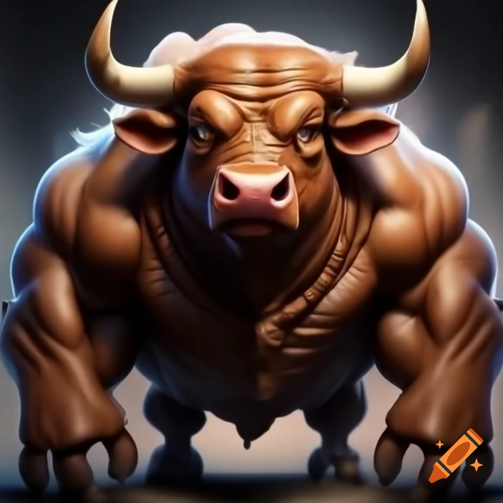 Cartoonish bull with muscular features and determined expression, featuring the word 'Respeto' on its chest