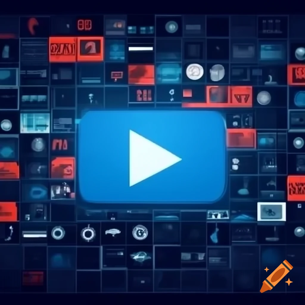 Streaming interface or movie graphic background
