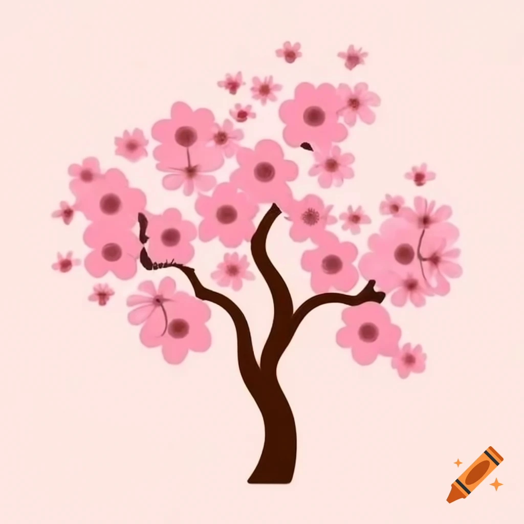 Cherry blossom tree in full bloom