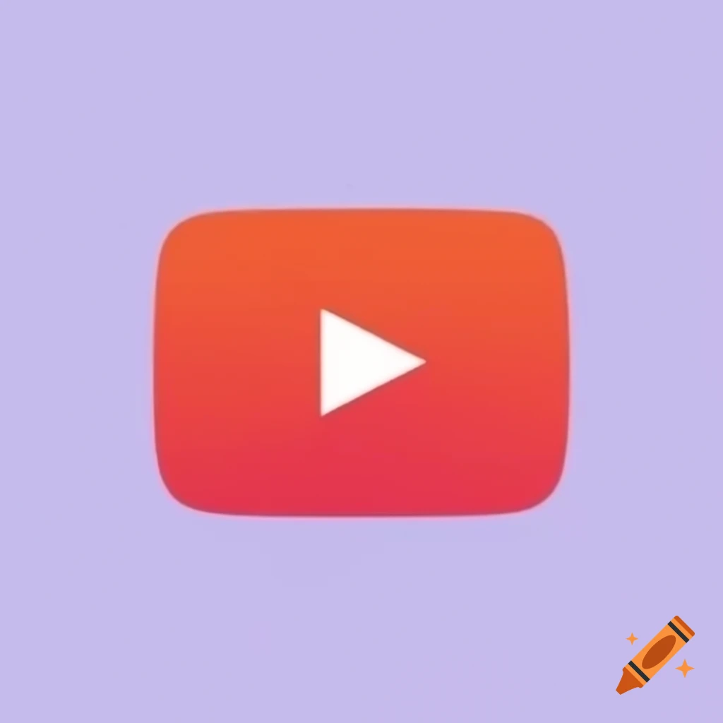 Goofy and playful youtube logo design on craiyon
