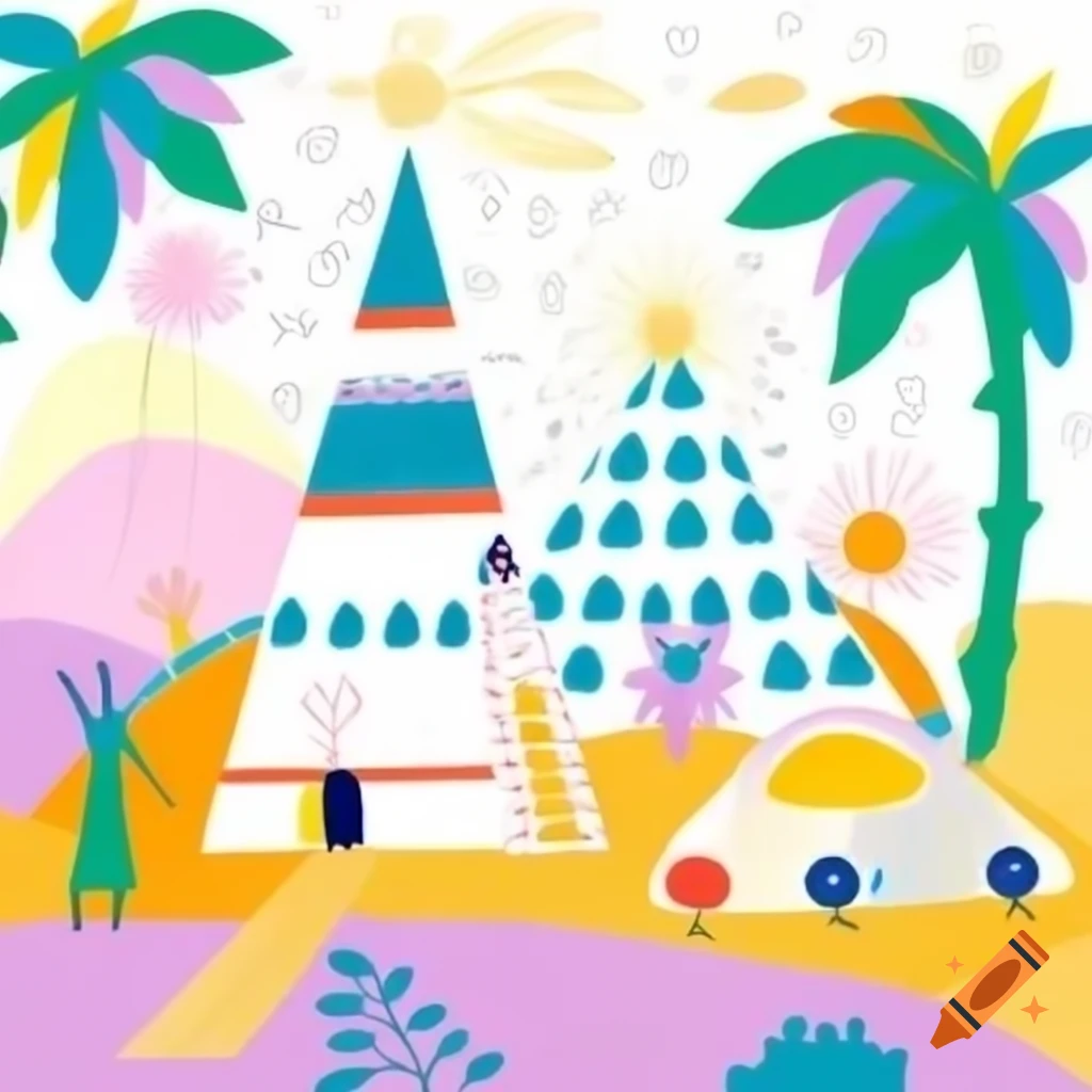 Dreamlike and whimsical illustration in hand-painted style aimed at stimulating children's curiosity