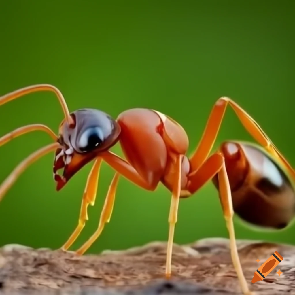 Ant on ground