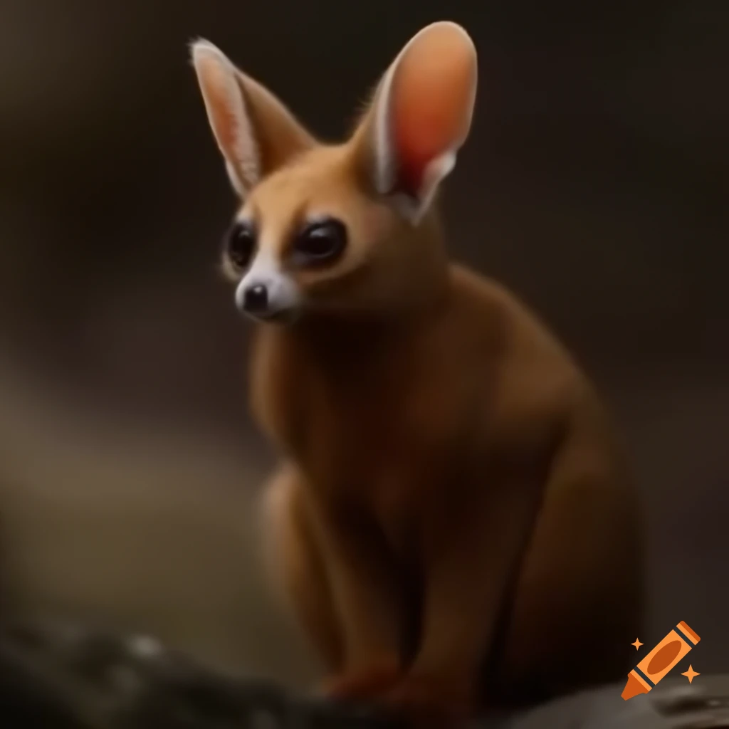 Furry brown medium-sized omnivorous animal, unspecified species