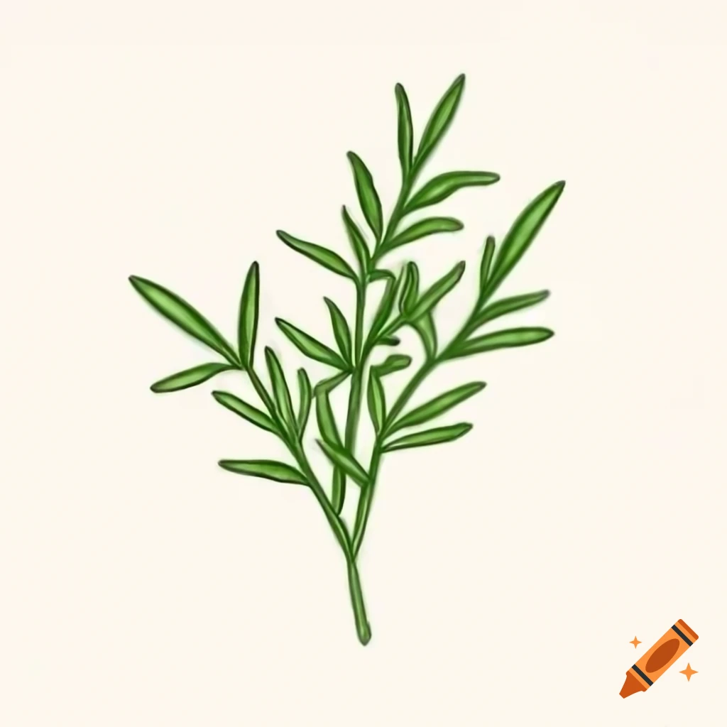 Illustration of various spicy herbs