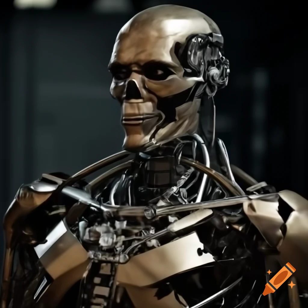 MC Escher inspired terminator endoskeleton design