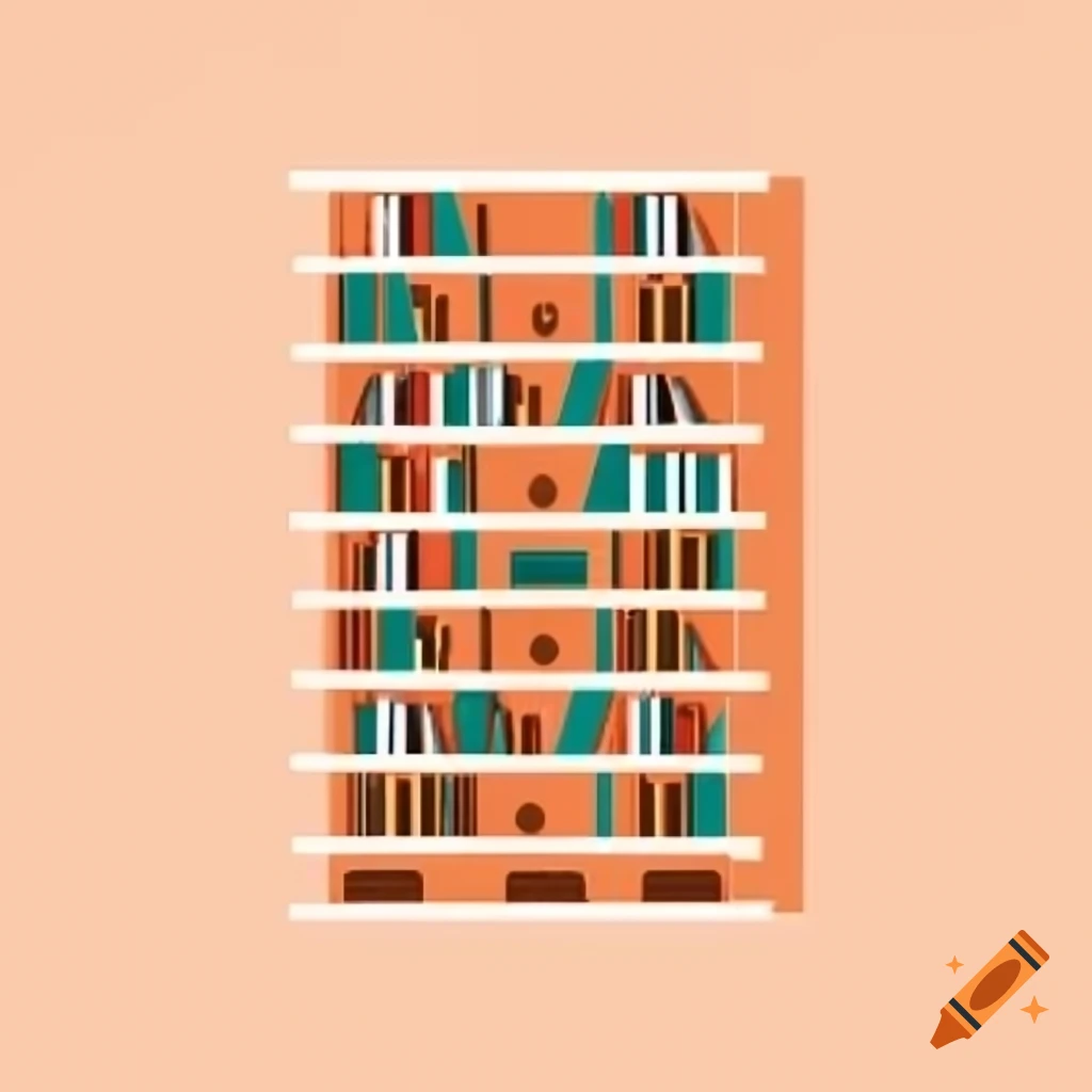 Numerous bookshelves filled with books on craiyon