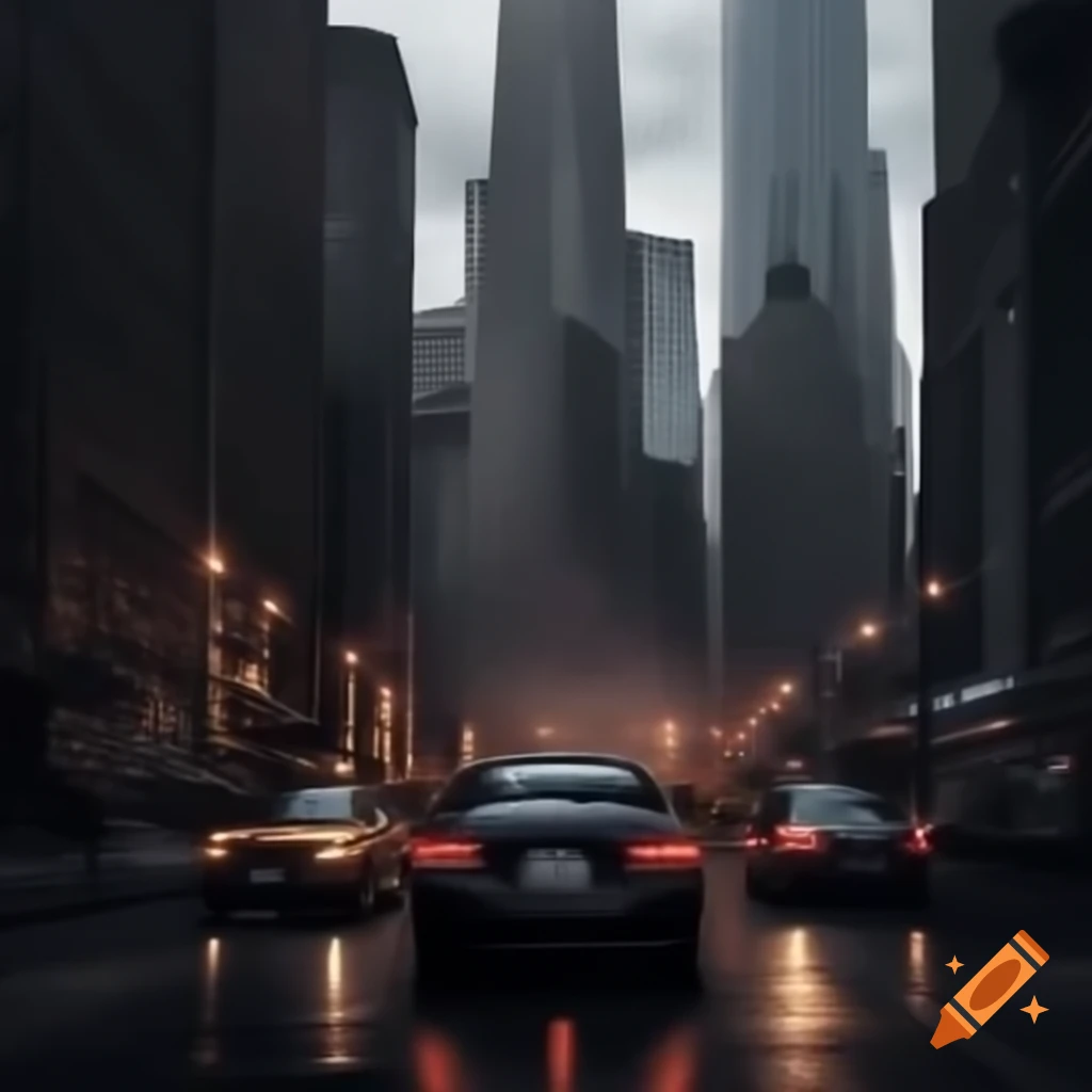 Movie poster showcasing a claustrophobic cityscape