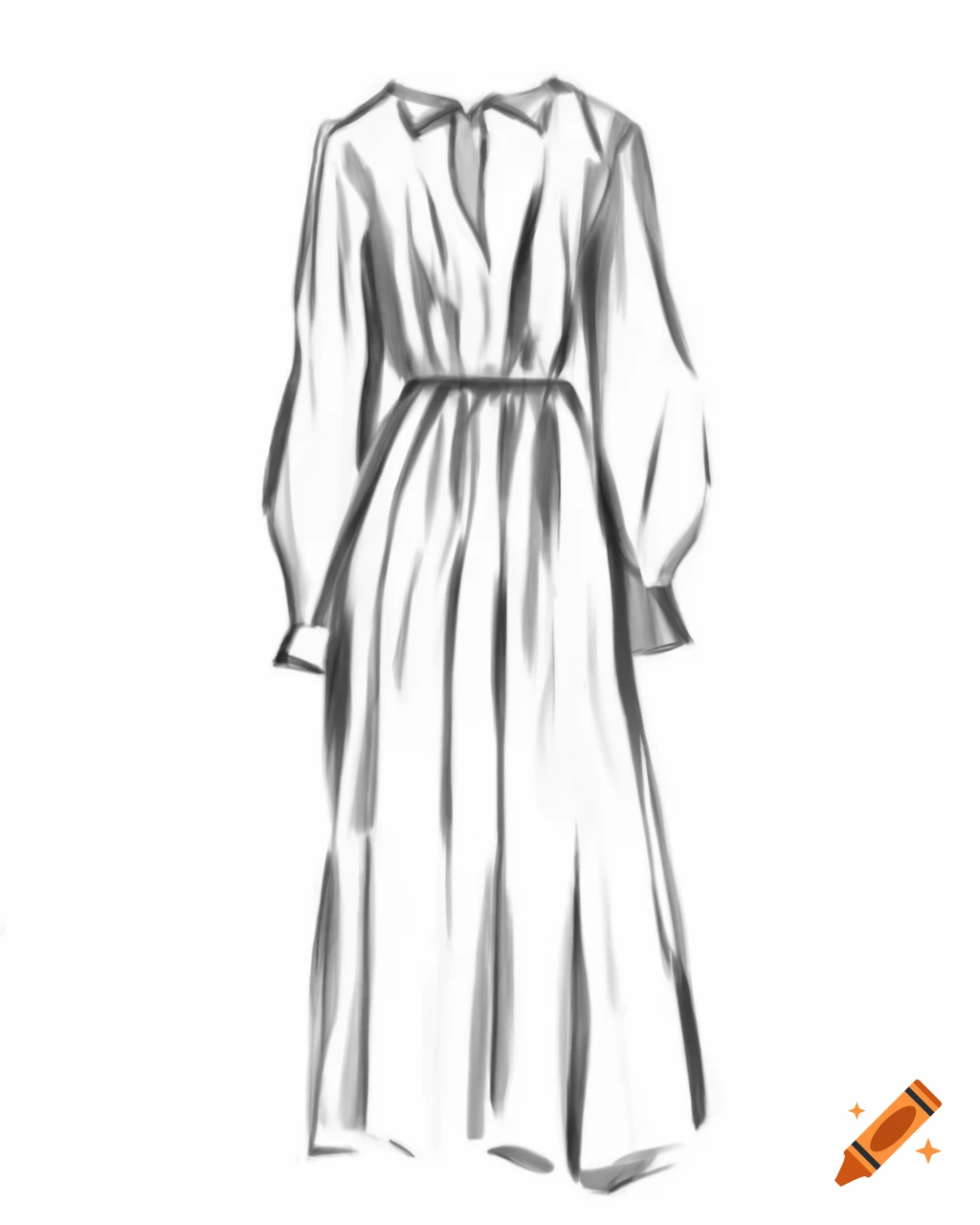 Fashion Sketch Of Women s Clothing On A Model Colorful Design On Craiyon
