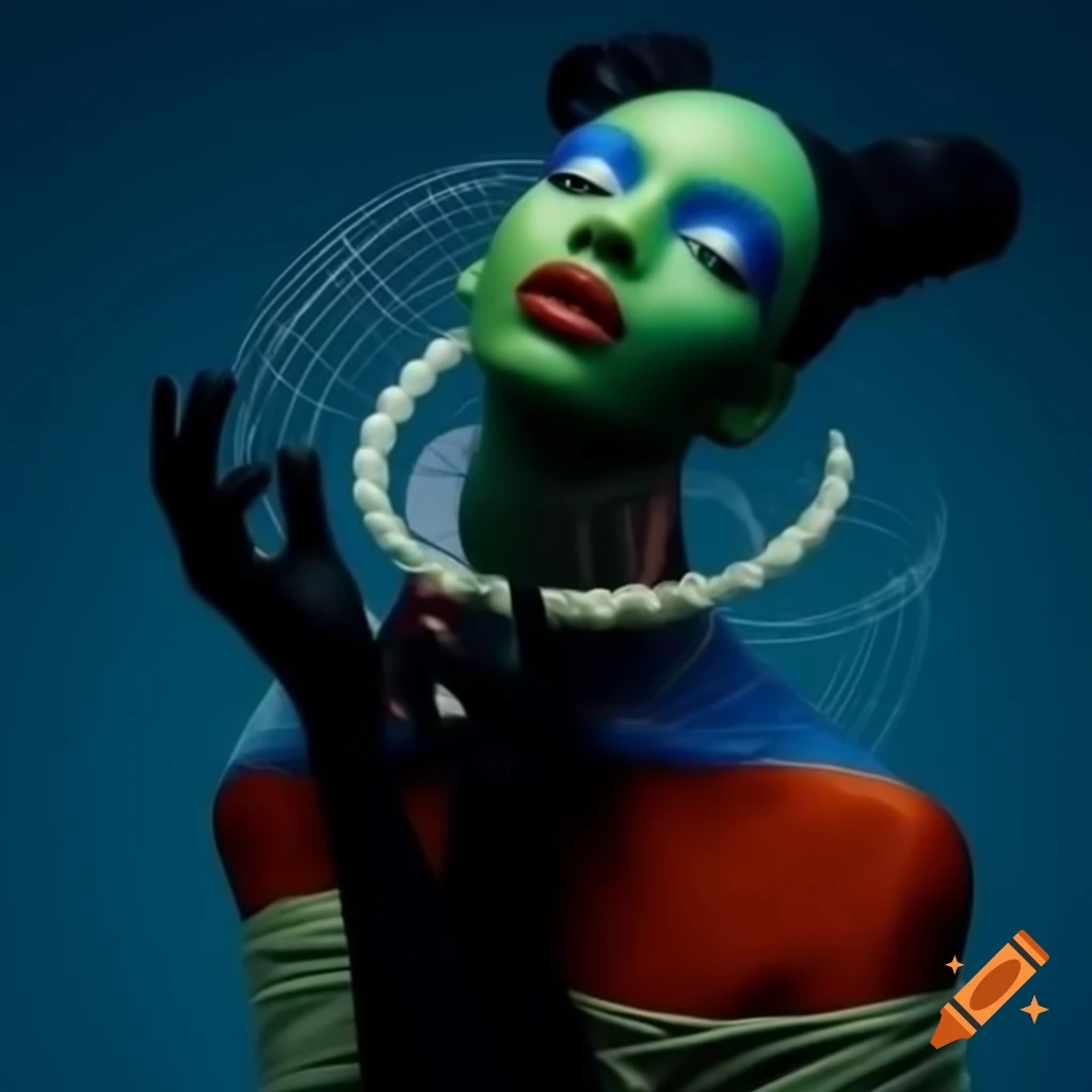 Surreal mod fashion design