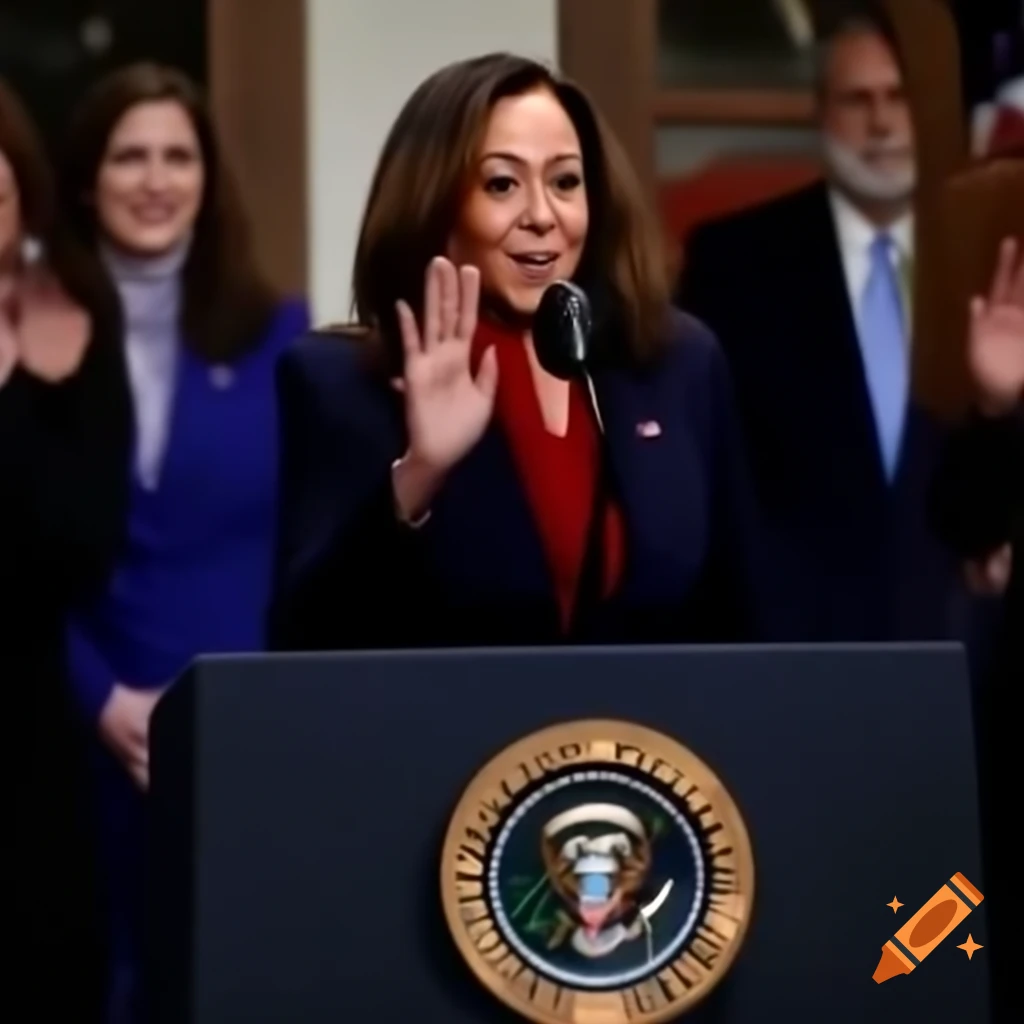 Political debate between Kamala Harris and Donald Trump