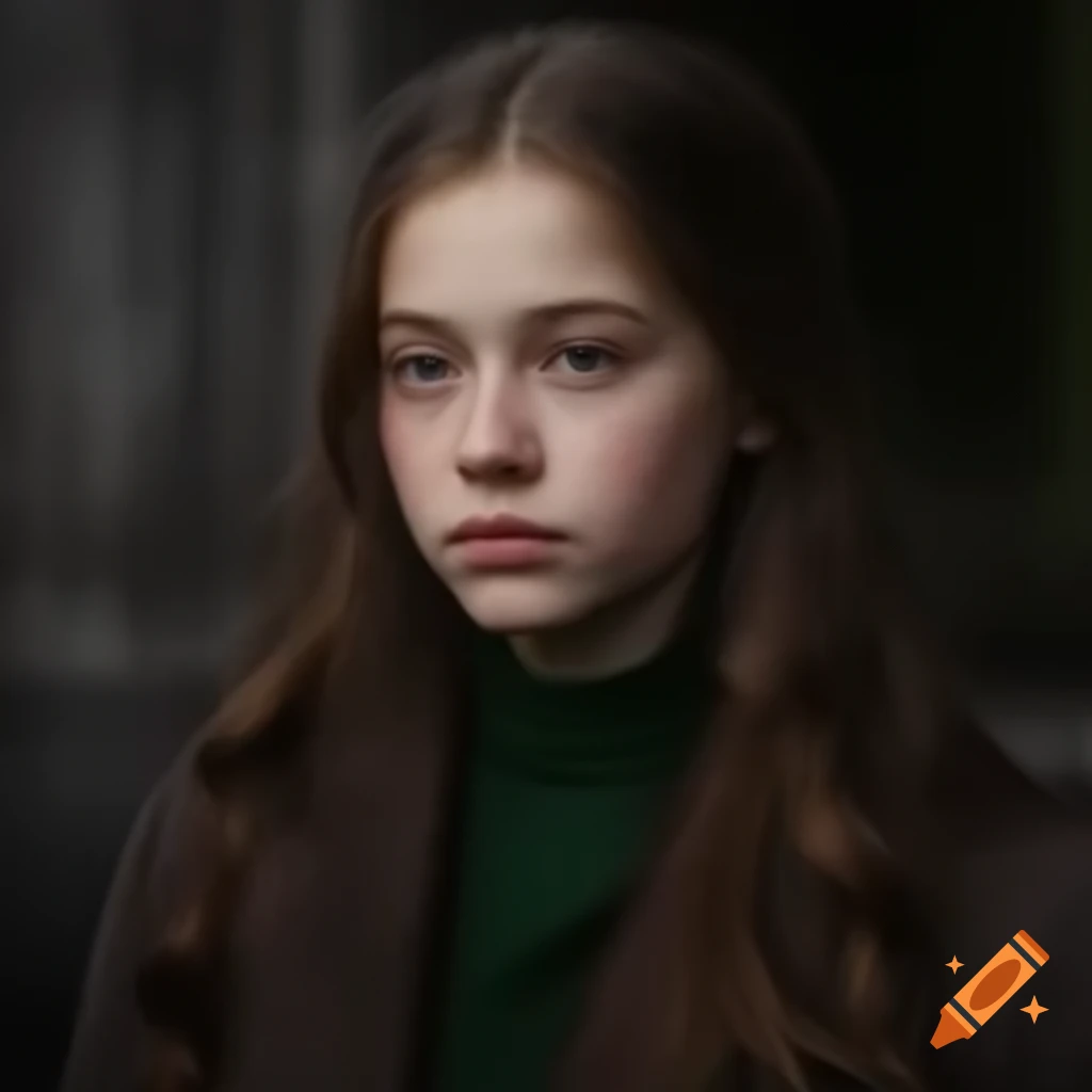 Young female courtier in historical attire