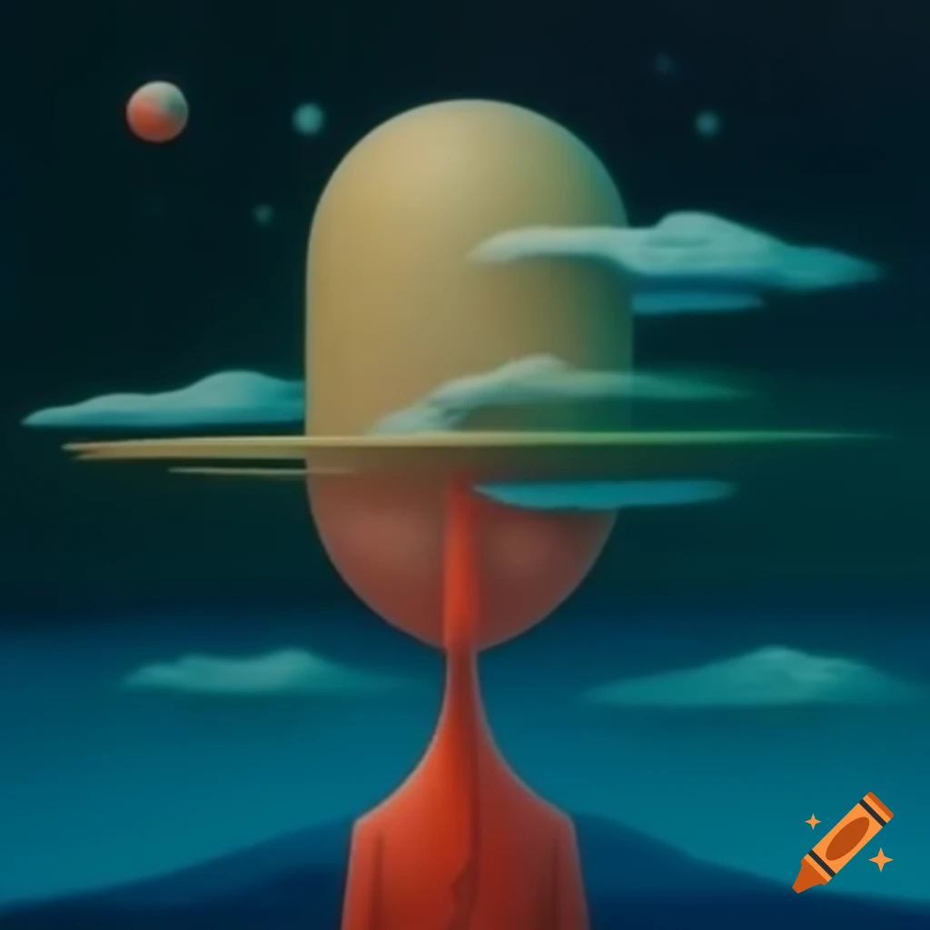 Surrealist artwork with abstract elements