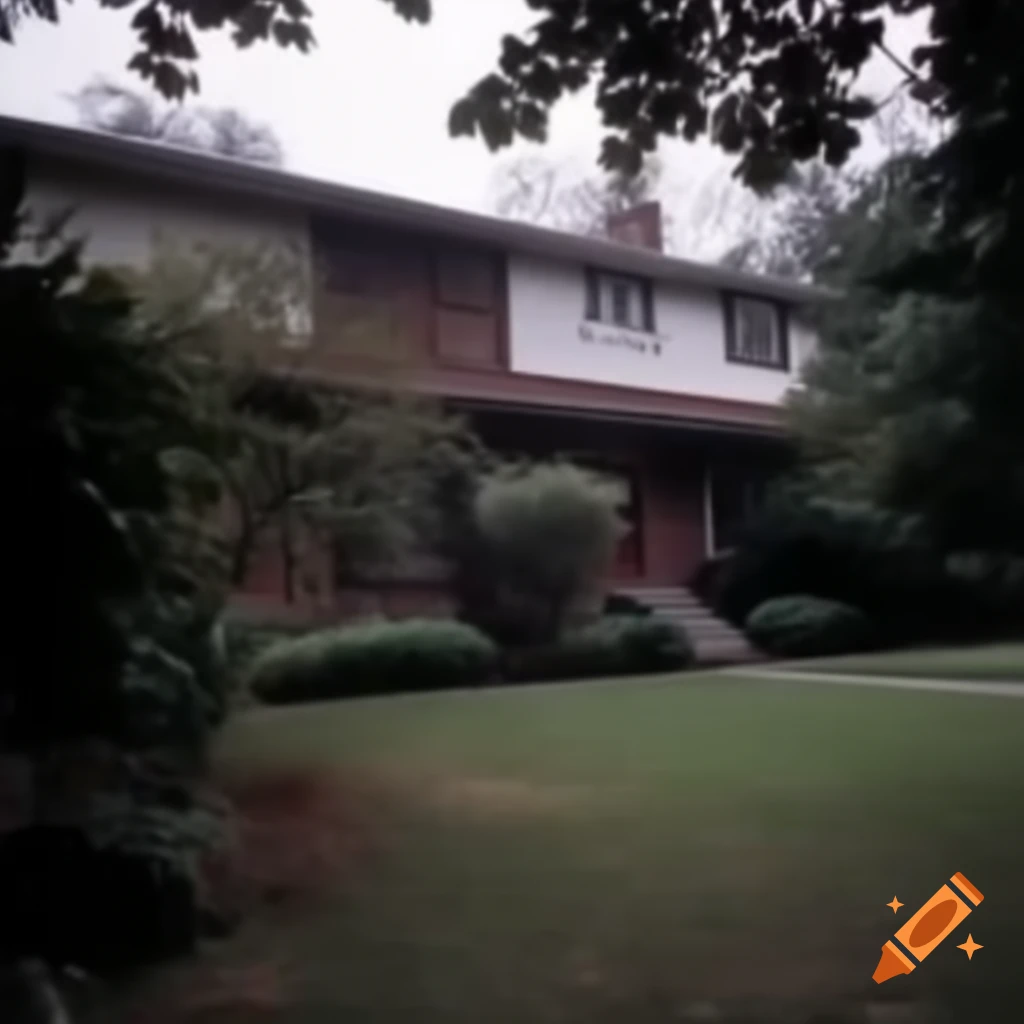 Vintage 1970s house architecture
