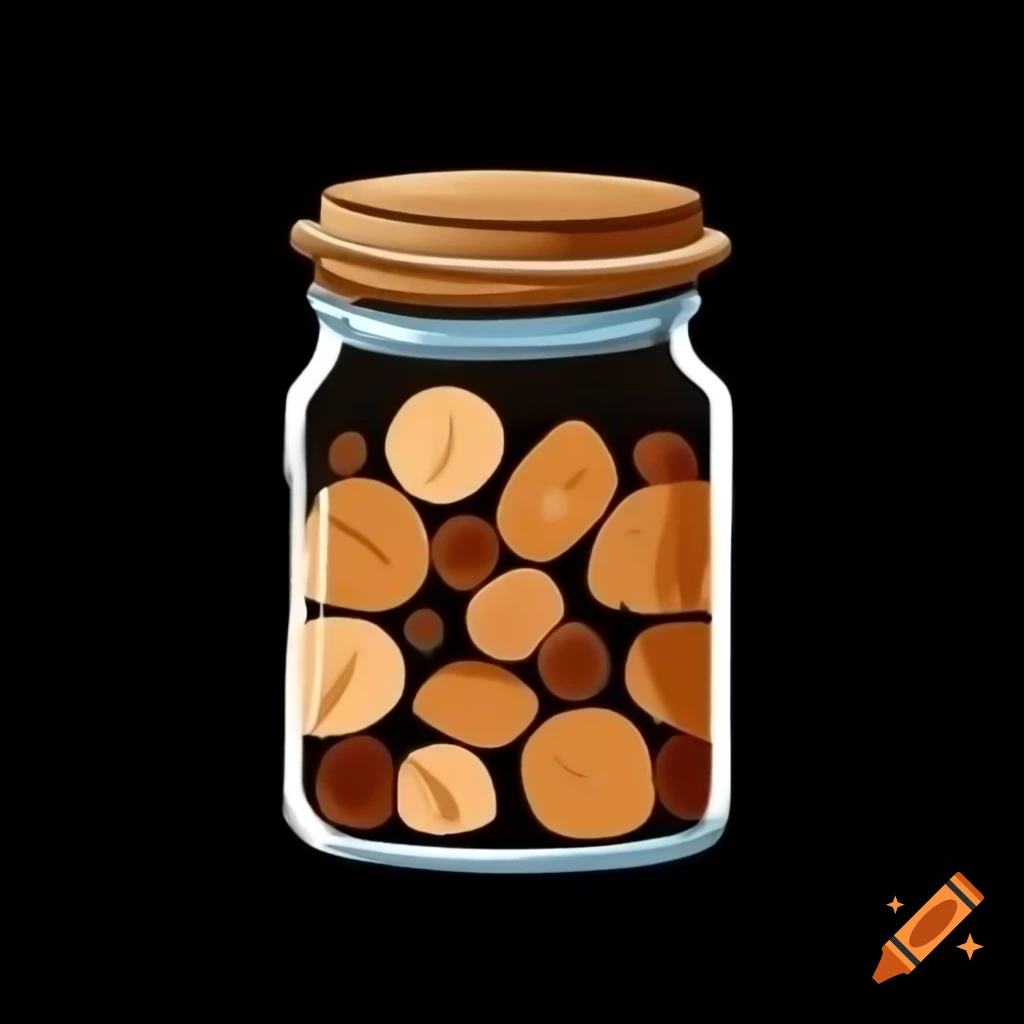 Jam jar filled with logs, showcasing a logo