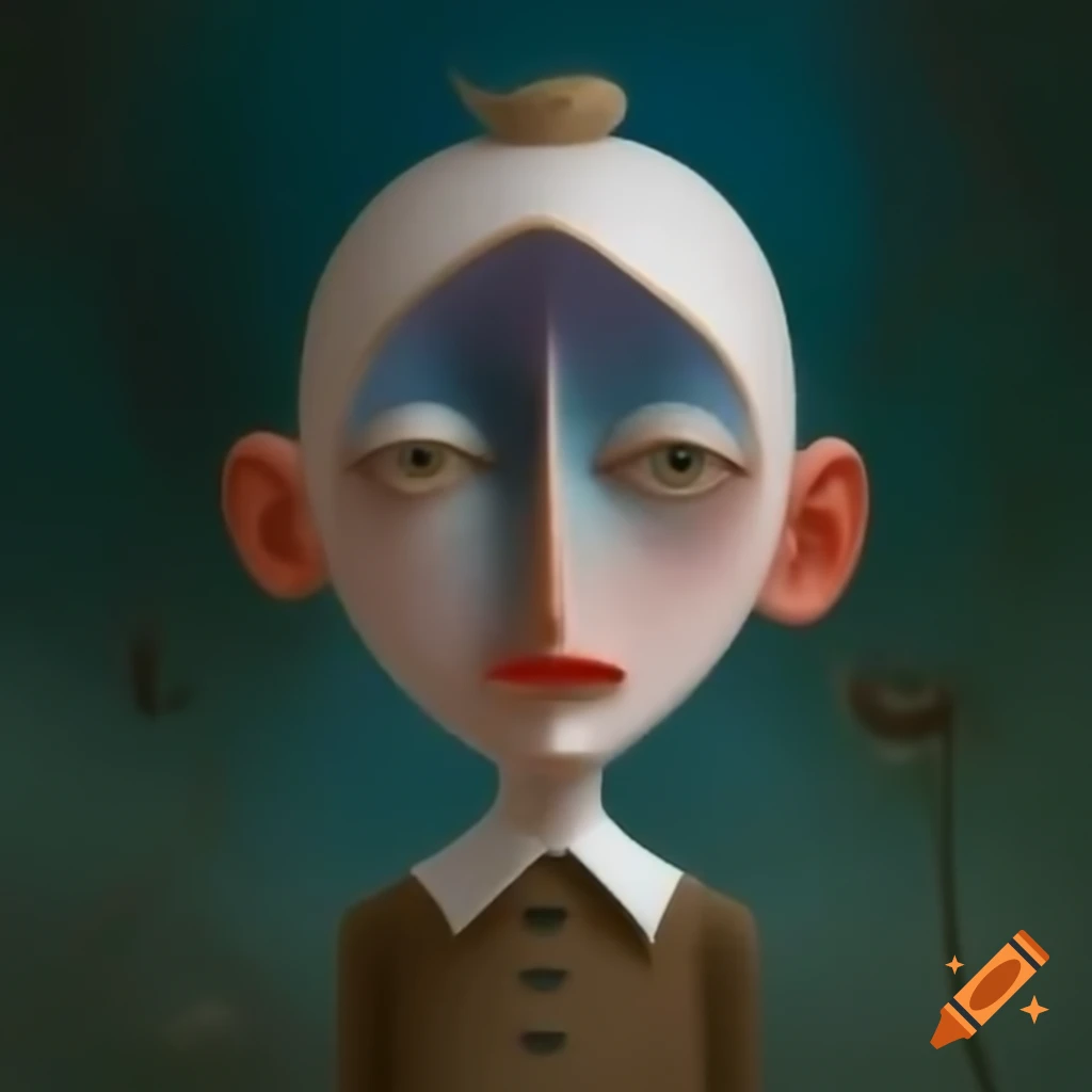 Surrealist artwork with abstract elements