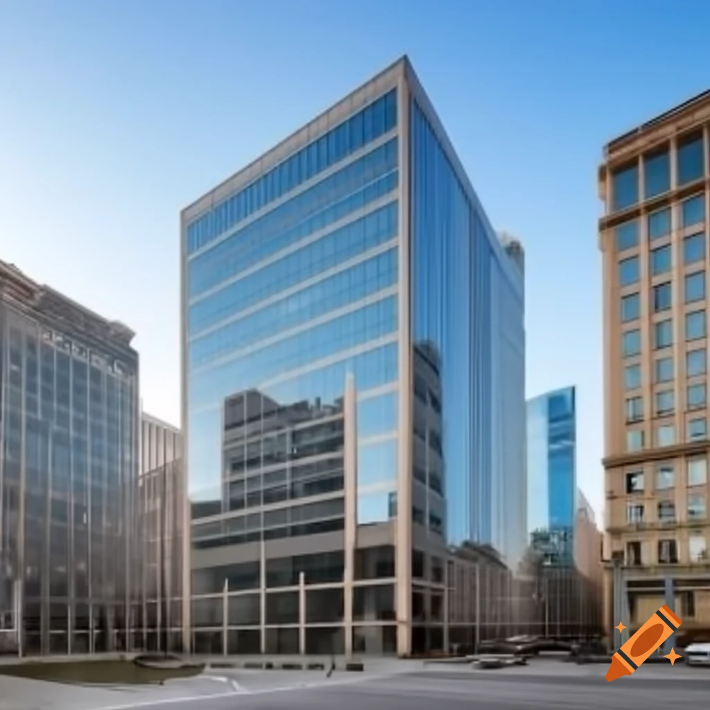 Modern office building structure