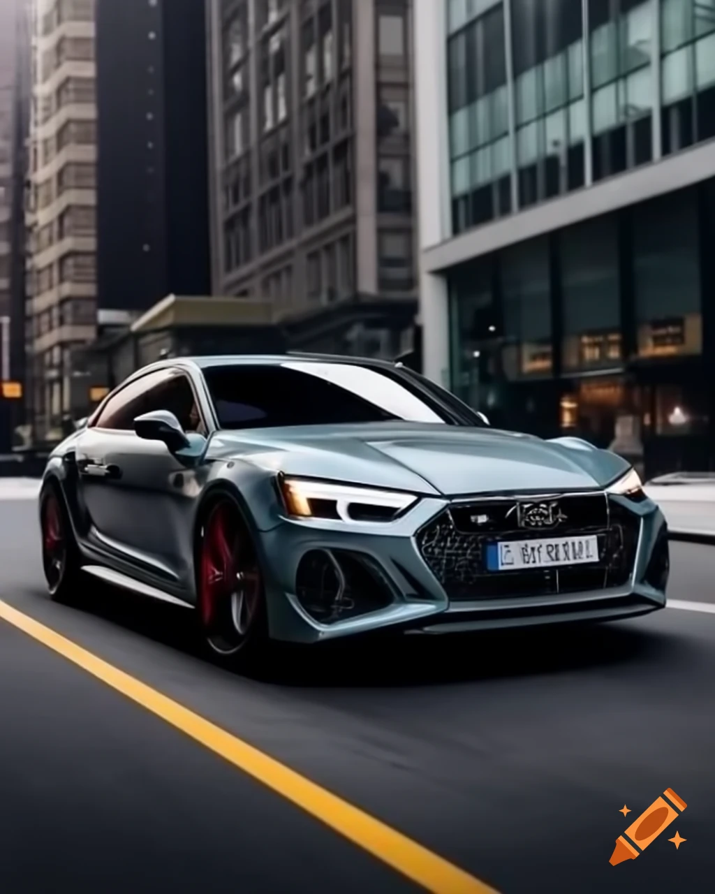Audi RS5 parked in New York City
