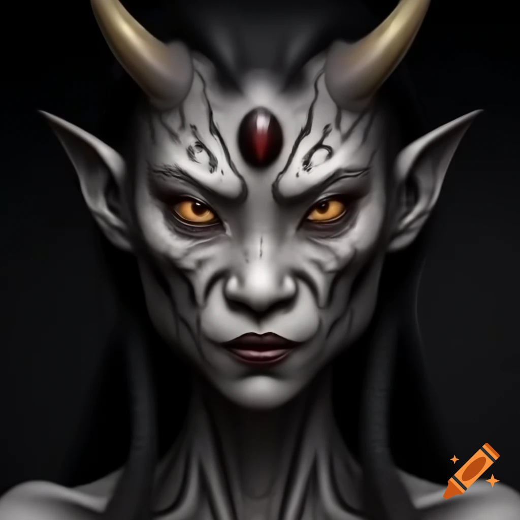 Gothic anime goddess with tattoos and piercings riding white dragon