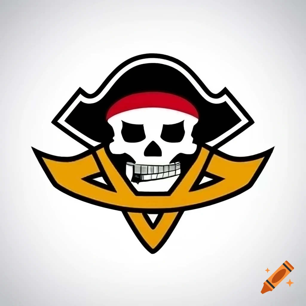 Detailed pirate-themed hockey logo