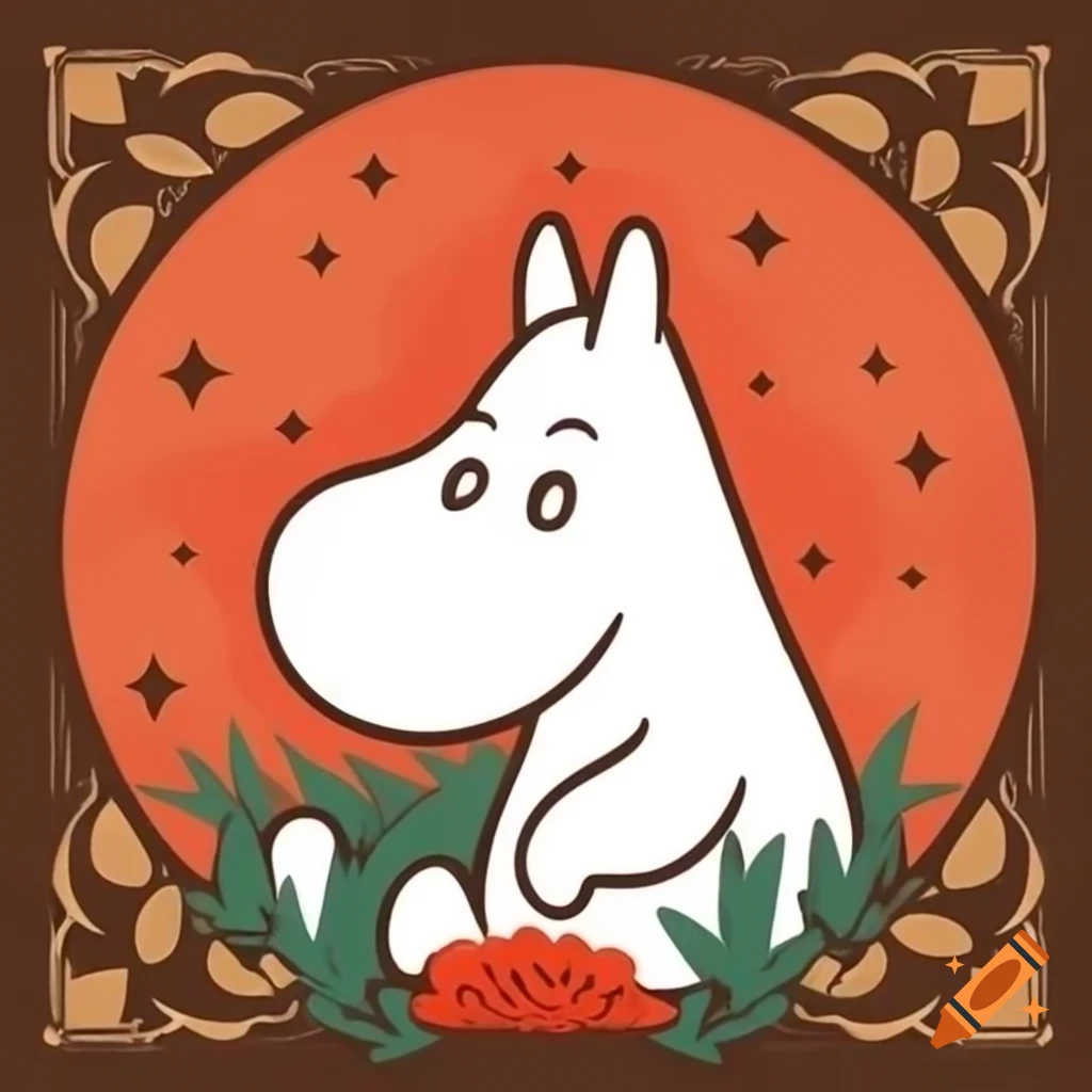 Illustration of an Ottoman-themed Moomin character