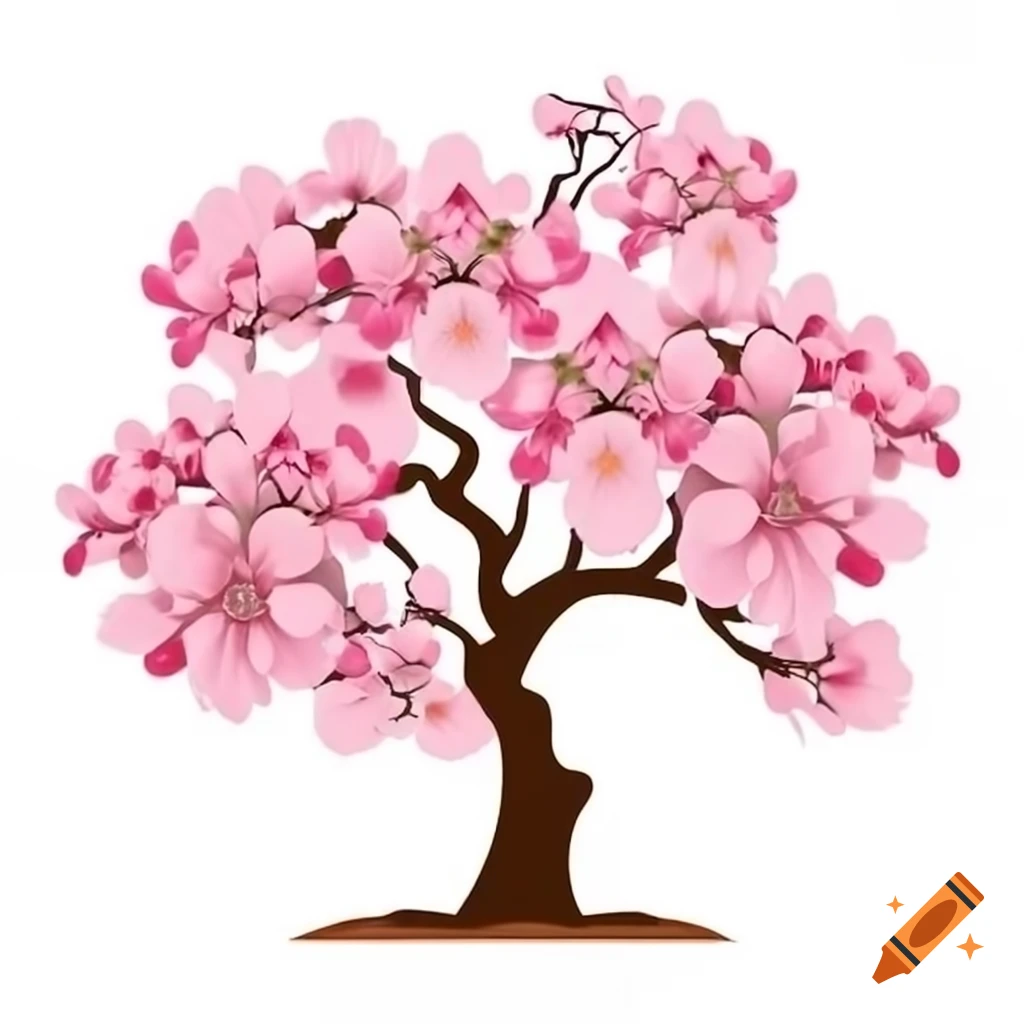 Cherry blossom tree in full bloom