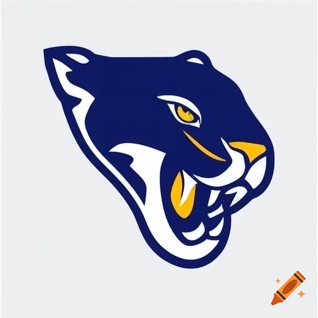 High detail panther hockey logo design