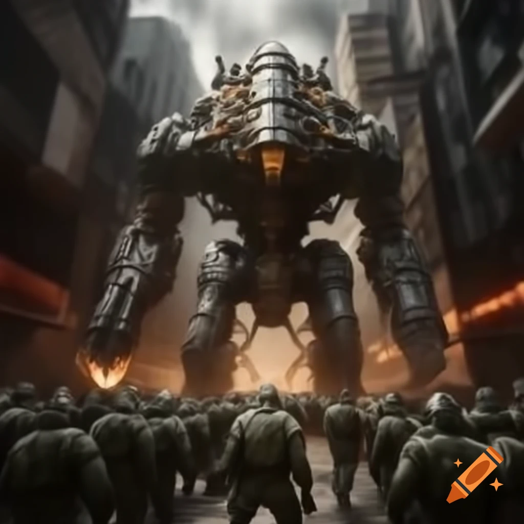 Intense alleyway battle featuring a general in a complex dream