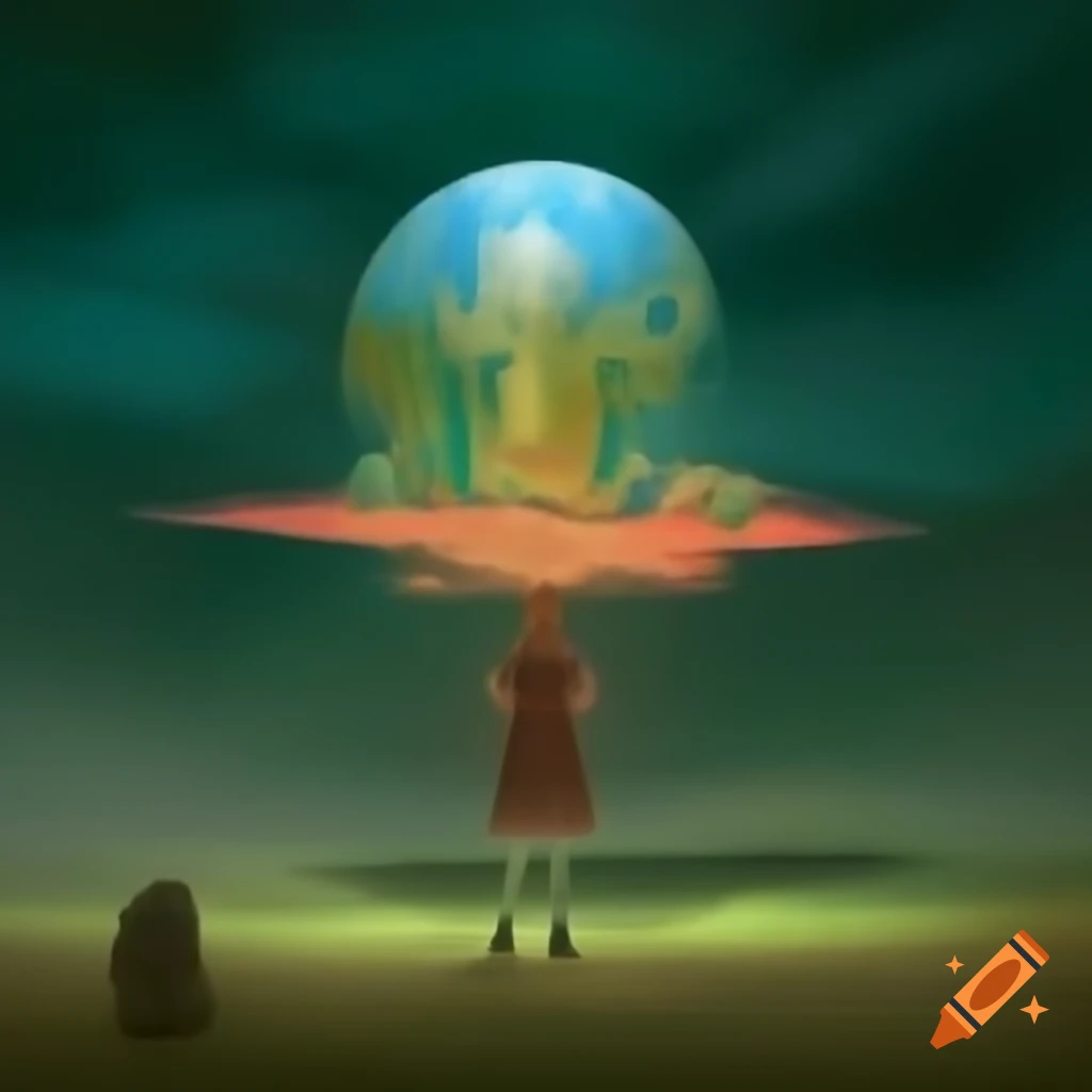 Surrealist artwork featuring abstract elements