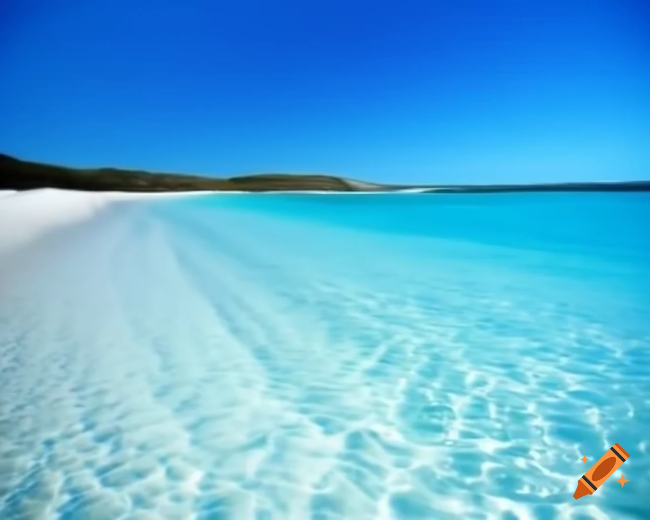 Beautiful crystal clear beach in Australia