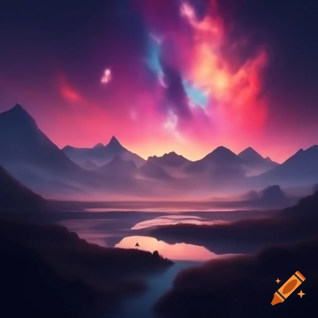 Abstract representation of a land of lucid dreams
