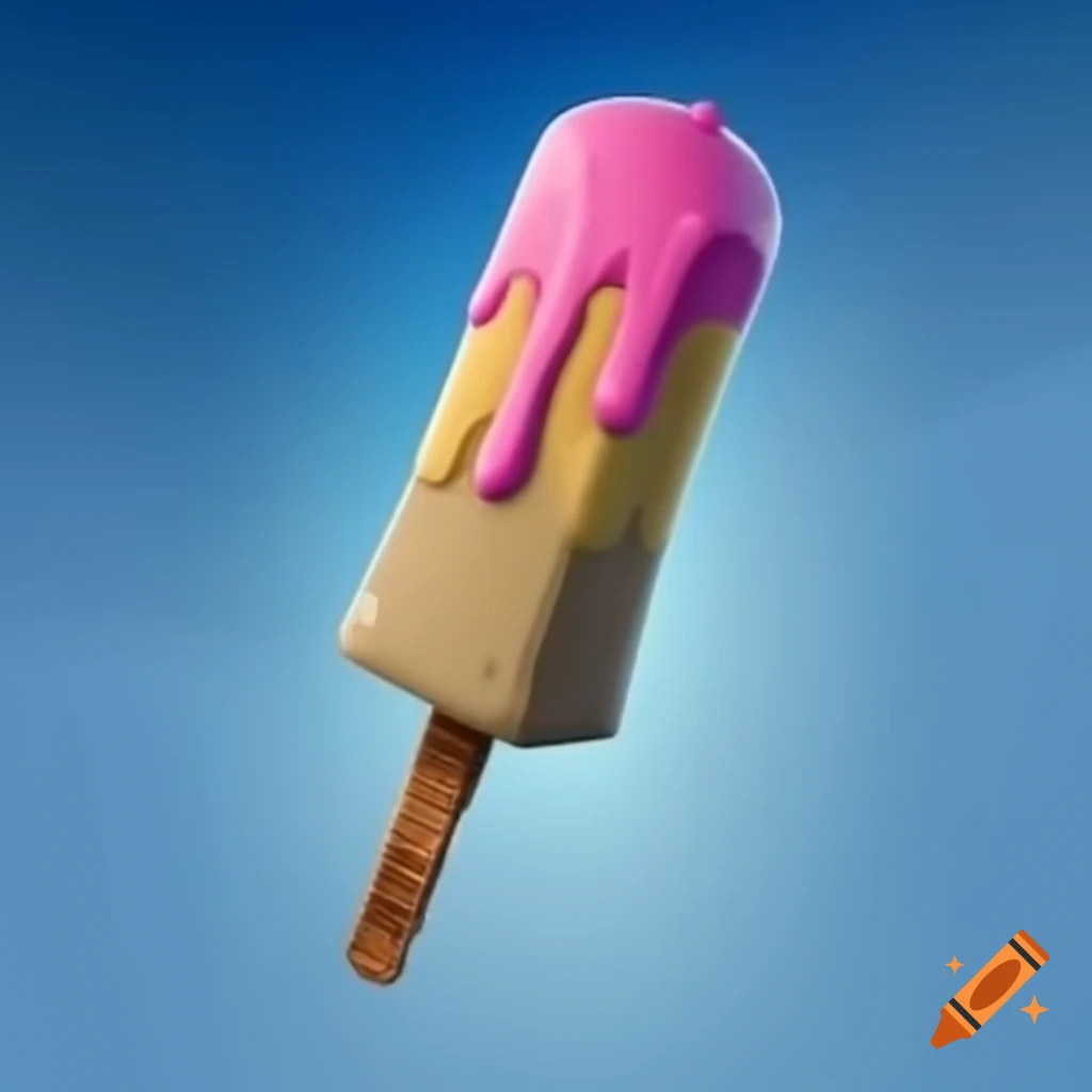 Ice cream-themed pickaxe from Fortnite game