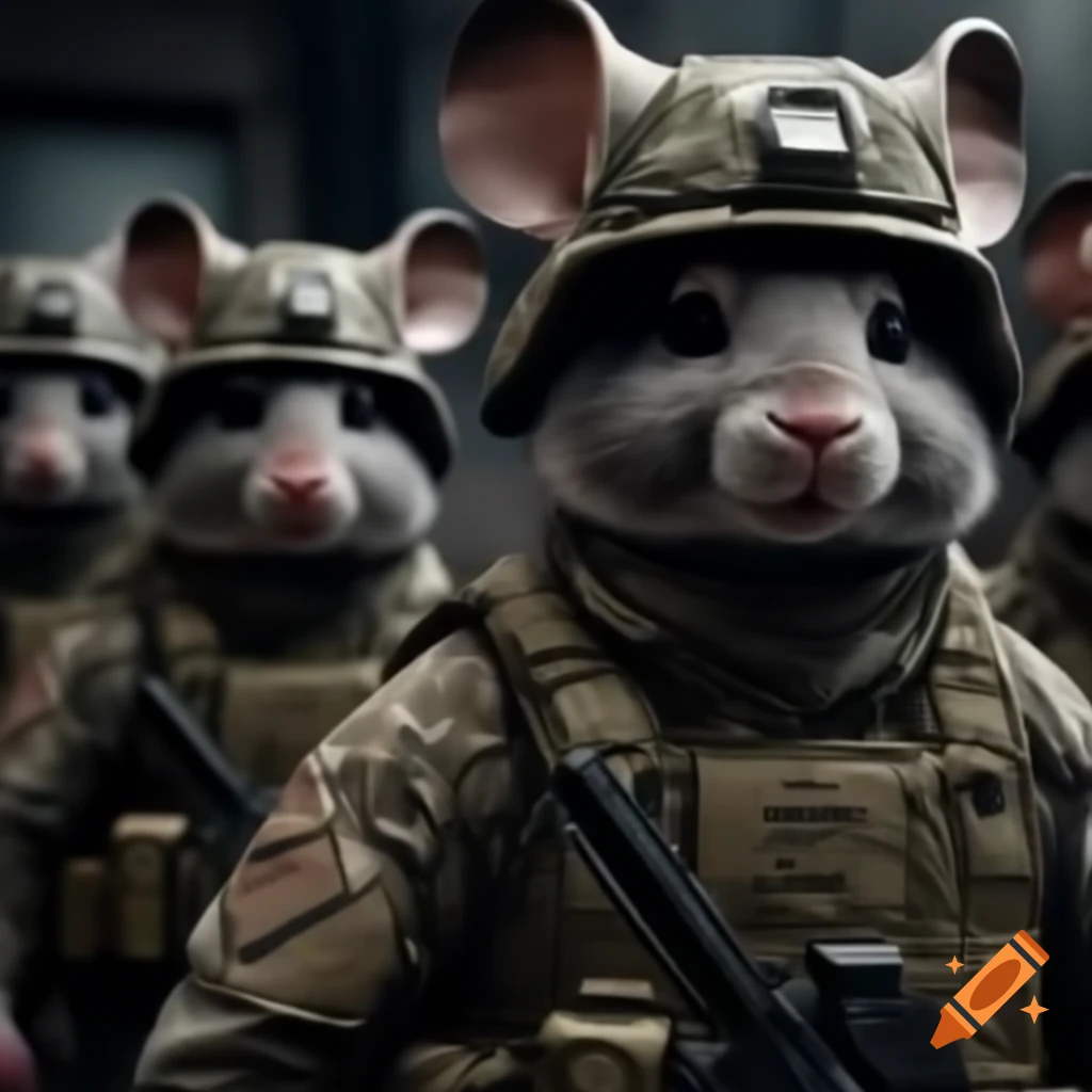 Chinchilla soldiers in combat setting