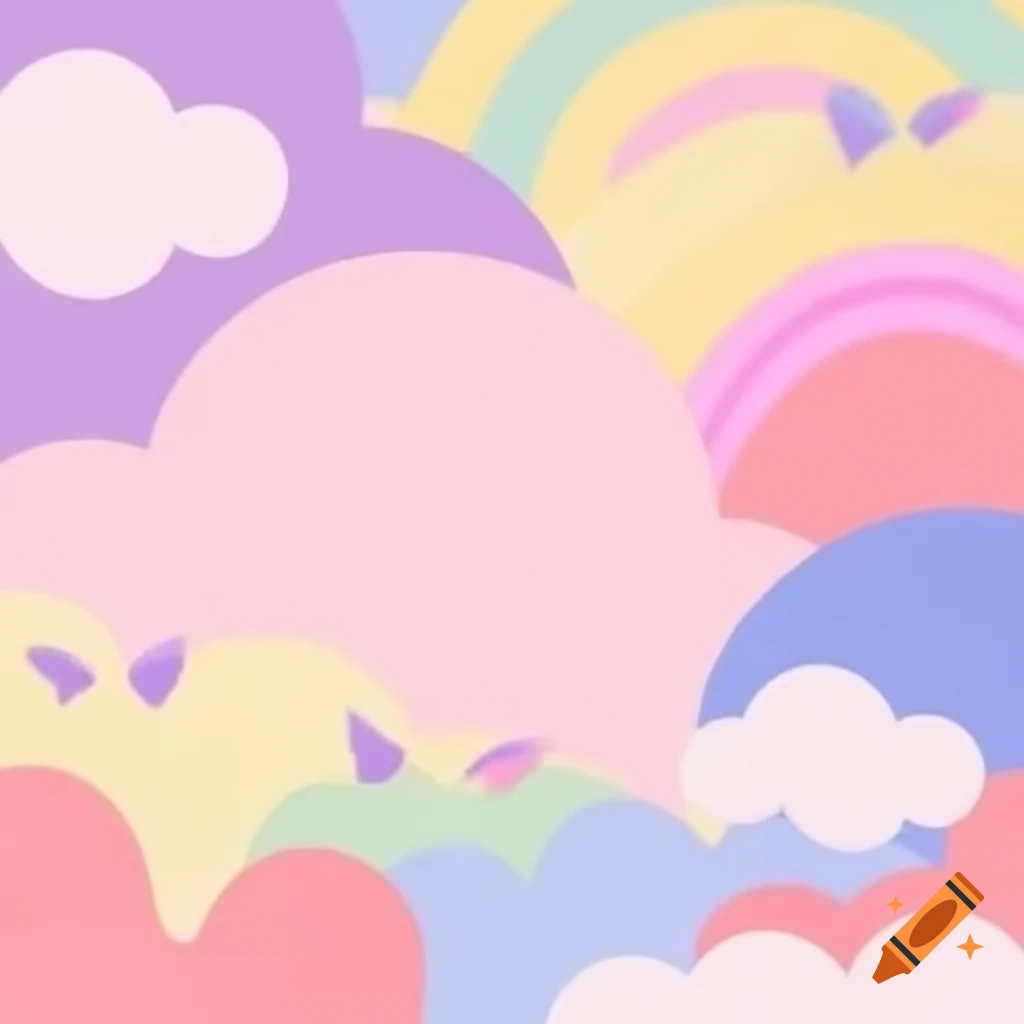 Whimsical pastel-colored background