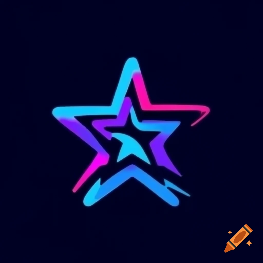 Stylized stars logo design