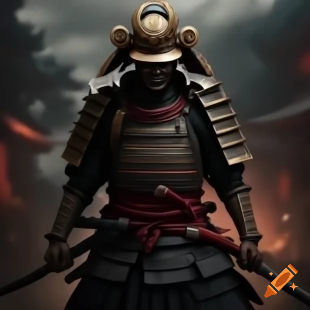 Samurai warrior holding katana